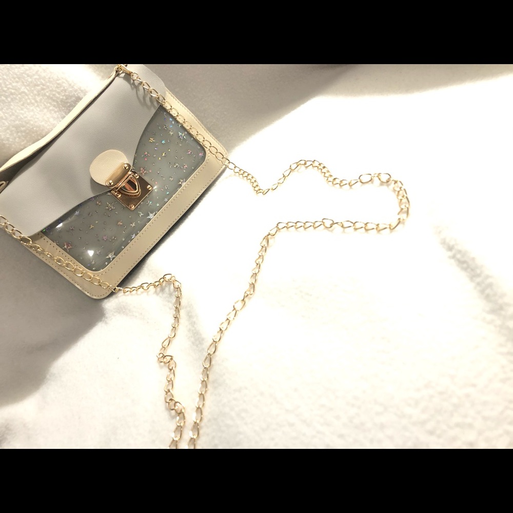 Starry light grey mini bag